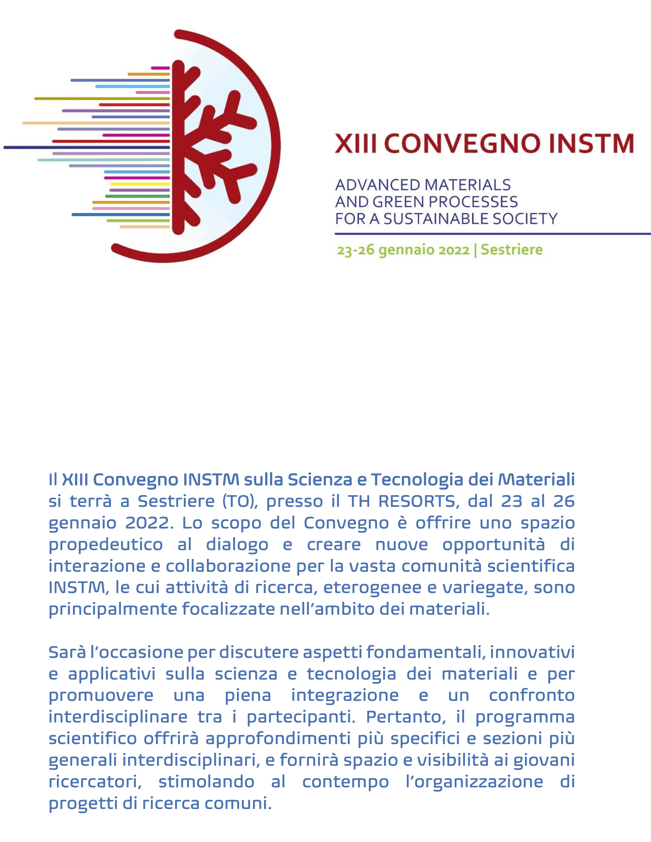 XIII Convegno INSTM poster see link