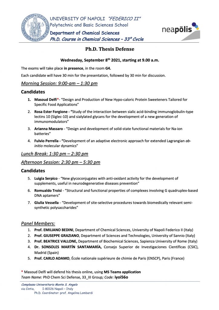 Info on PhD Defense
Ms Team code iyoi56o
